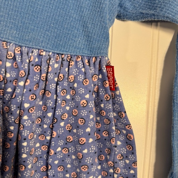 ESPRIT Mini Button Design Long Sleeve 100% Cotton Dress Toddler Medium 4T/5T - Picture 5 of 11